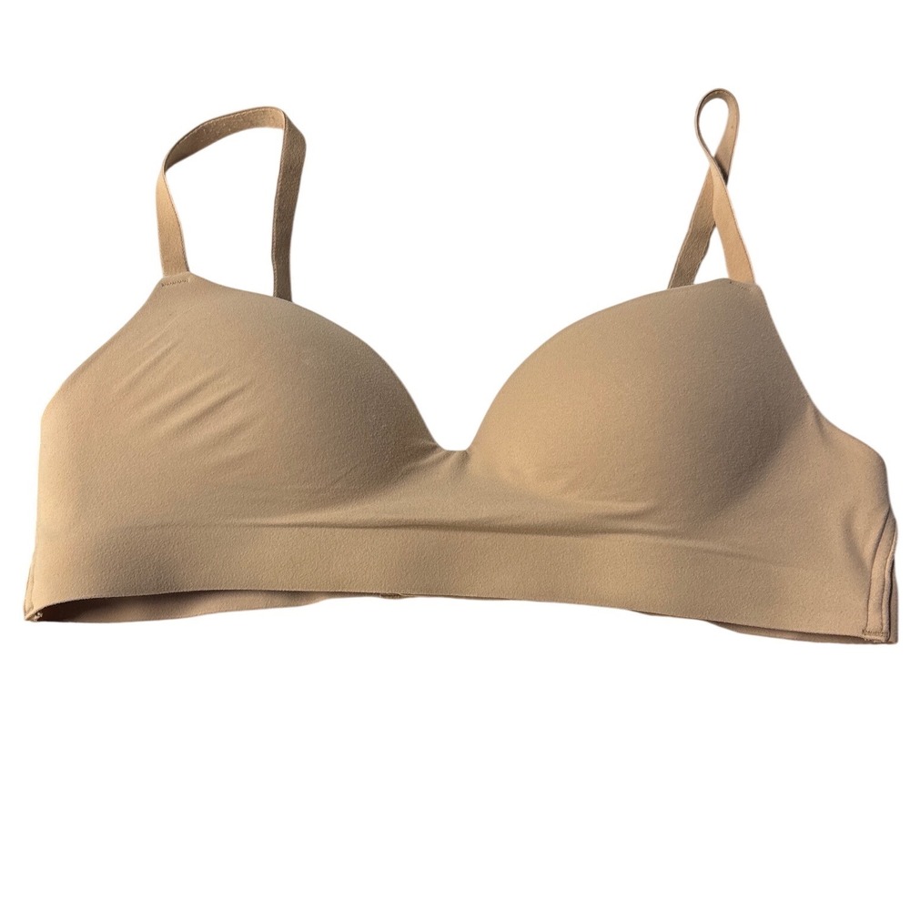Soma Enbliss Wireless Bra 34A Tan Nude Seamless Adjustable Straps 79984